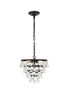 Living District LD5016D13BK Kora 3 light Black Pendant