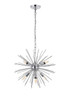 Living District LD5051D20C Timber 8 light Chrome Pendant