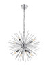 Living District LD5051D20C Timber 8 light Chrome Pendant