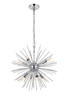 Living District LD5051D20C Timber 8 light Chrome Pendant