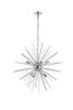 Living District LD5051D30C Timber 8 light Chrome Pendant