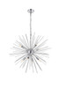 Living District LD5051D30C Timber 8 light Chrome Pendant