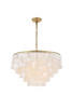 Living District LD5050D24BR Selene 6 light Brass Pendant