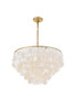 Living District LD5050D24BR Selene 6 light Brass Pendant