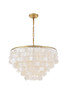 Living District LD5050D24BR Selene 6 light Brass Pendant