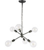 Living District LD5033D16BK Nolan  6 light Black pendant Living District LD5033D16BK Nolan  6 light Black pendant