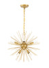 Living District LD5036D20BR Timber 8 light Brass pendant