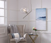 Living District LD8033D10C Ryland 1 light Chrome and Clear glass pendant