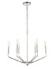 Living District LD8027D22C Enzo 6 light Chrome pendant