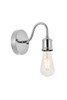 Living District LD4028W5C Serif 1 light chrome Wall Sconce