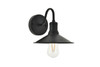 Living District LD4033W9BK Etude 1 light black Wall Sconce
