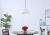 Living District LD4022D12WH Forte 1 light White Pendant