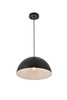 Living District LD4023D14BK Forte 1 light black Pendant