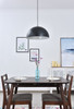 Living District LD4025D16BK Forte 1 light black Pendant