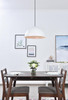 Living District LD4025D16WH Forte 1 light White Pendant