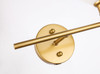 Living District LD2305BR Gene 1 light Brass and Frosted white glass left Wall sconce