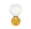 Living District LD2311BR Collier 1 light Brass and Frosted white glass Wall sconce