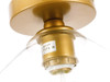 Living District LD2254BR Gene 1 light Brass and Clear glass Flush mount