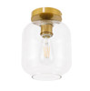 Living District LD2270BR Collier 1 light Brass and Clear glass Flush mount