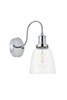 Living District LD4013W6C Felicity 1 light chrome Wall Sconce