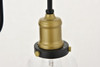 Living District LD4013W6BRB Felicity 1 light brass and black Wall Sconce