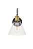 Living District LD4017W7BRB Histoire 1 light brass and black Wall Sconce