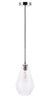 Living District LD2260C Gene 1 light Chrome and Clear glass pendant