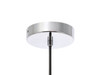 Living District LD2257C Gene 1 light Chrome and Frosted white glass pendant