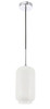 Living District LD2277C Collier 1 light Chrome and Frosted white glass pendant