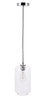 Living District LD2276C Collier 1 light Chrome and Clear glass pendant
