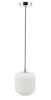 Living District LD2273C Collier 1 light Chrome and Frosted white glass pendant