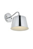 Living District LD4059W8C Nota 1 light chrome Wall Sconce