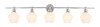 Living District LD2325C Gene 5 light Chrome and Frosted white glass Wall sconce