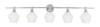 Living District LD2325C Gene 5 light Chrome and Frosted white glass Wall sconce