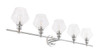 Living District LD2324C Gene 5 light Chrome and Clear  glass Wall sconce