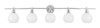 Living District LD2327C Collier 5 light Chrome and Frosted white glass Wall sconce