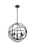 Living District LD4006D20DB Octavia 5 light dark brown Pendant