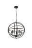 Living District LD4006D20DB Octavia 5 light dark brown Pendant