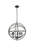 Living District LD4006D20DB Octavia 5 light dark brown Pendant