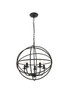 Living District LD4006D20DB Octavia 5 light dark brown Pendant