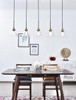 Living District LD4017D48BRB Histoire 5 light brass and black Pendant