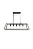 Living District LD4061D38BK Resolute 5 light black Pendant