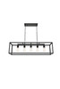 Living District LD4063D38BK Resolute 5 light black Pendant