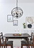 Living District LD4006D18DB Octavia 4 light dark brown Pendant