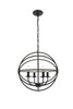 Living District LD4006D18DB Octavia 4 light dark brown Pendant