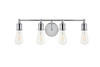 Living District LD4028W22C Serif 4 light chrome Wall Sconce