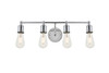 Living District LD4028W22C Serif 4 light chrome Wall Sconce