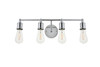 Living District LD4028W22C Serif 4 light chrome Wall Sconce