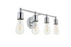 Living District LD4028W22C Serif 4 light chrome Wall Sconce
