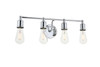 Living District LD4028W22C Serif 4 light chrome Wall Sconce